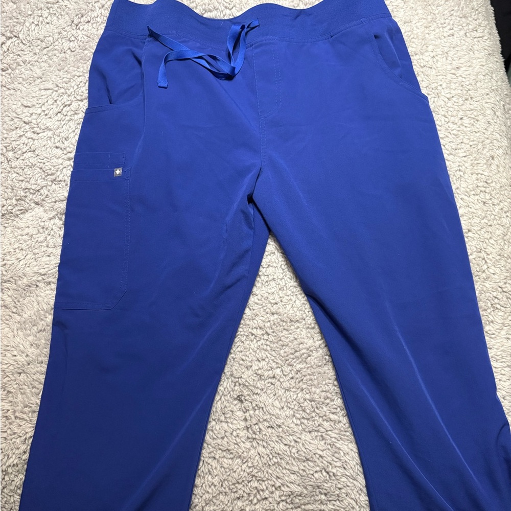 Figs Kade Cargo Royal Blue Scrub Pants XL